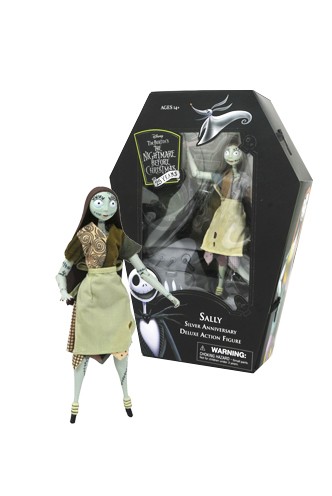 Nightmare before Christmas Silver Anniversary Action Figure Sally Funko Universe Planet of comics games and collecting